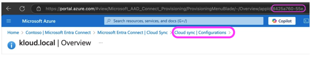 Cloud Sync configuration